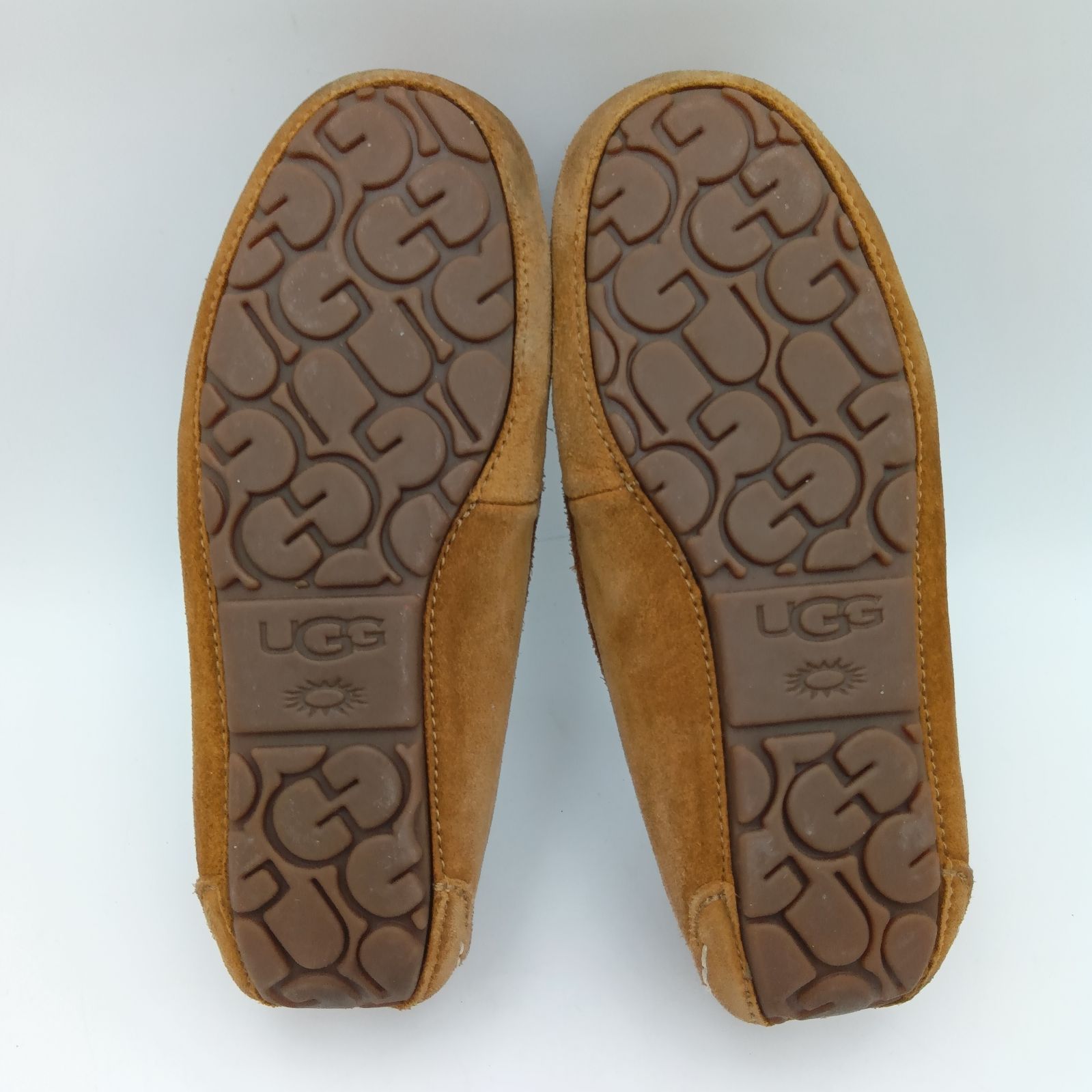 UGG アグ ANSLEY アンスレ― モカシン スエード チェスナット 薄茶色
