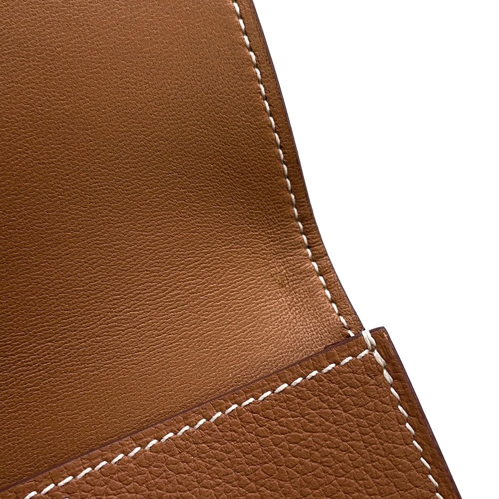  エルメス カードケース ドゴン ゴールド シルバー金具 エバーカラー U刻印 HERMES 名刺入れ 名刺入れ 小物