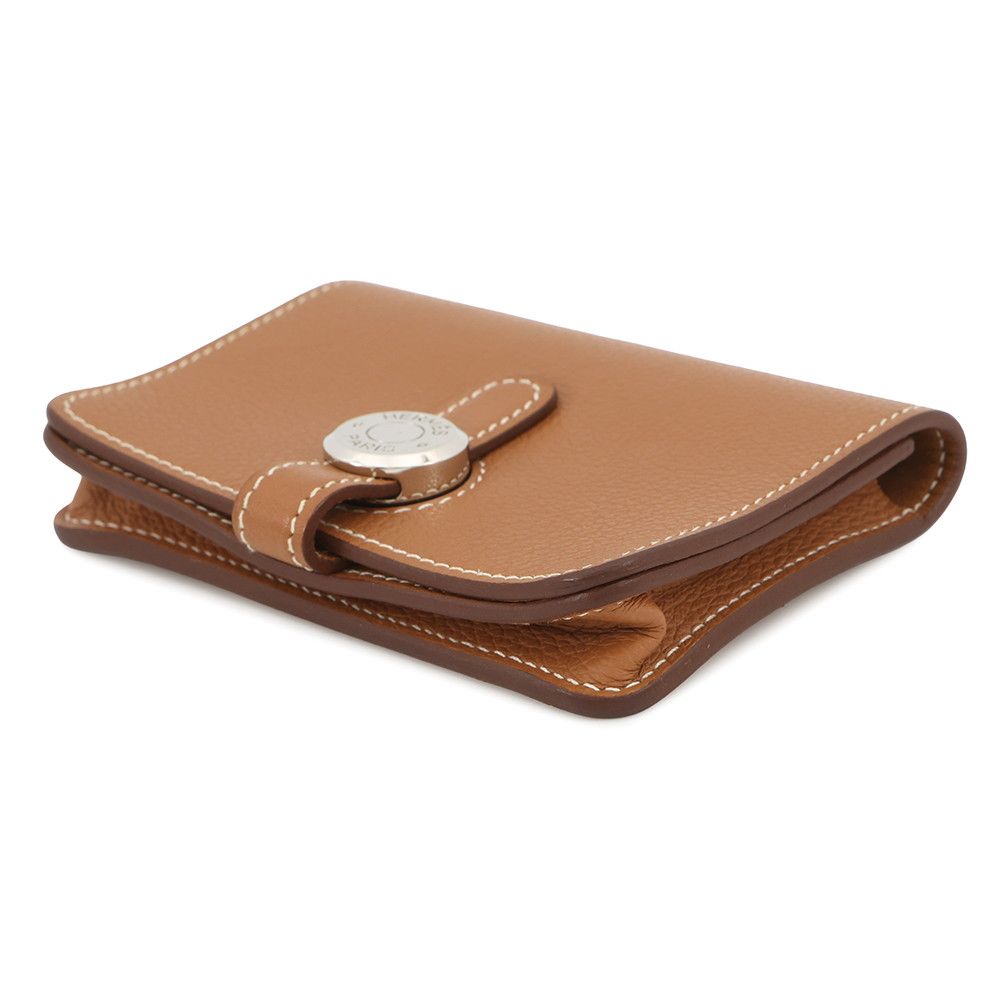 エルメス カードケース ドゴン ゴールド シルバー金具 エバーカラー U刻印 HERMES 名刺入れ