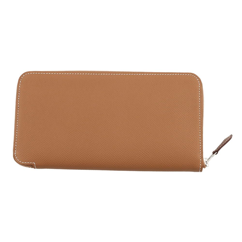 エルメス 長財布 アザップロング シルクイン ゴールド/シルバー金具