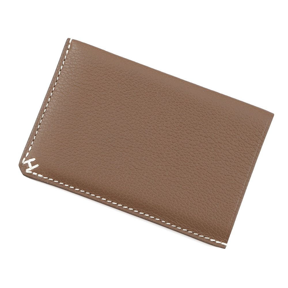 エルメス カードケース Hセリエ エトゥープ エバーカラー W刻印 HERMES カード
