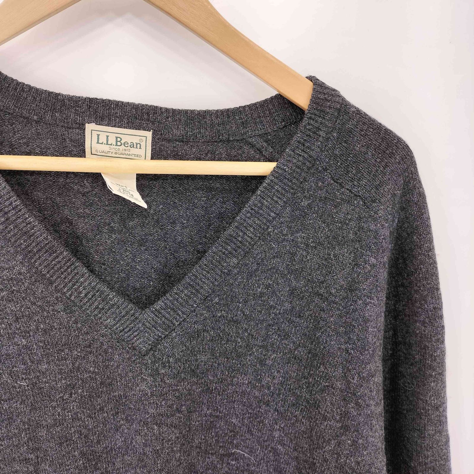 エルエルビーン L.L.Bean 90-2000s ラムウール Vネック ニット メンズ 