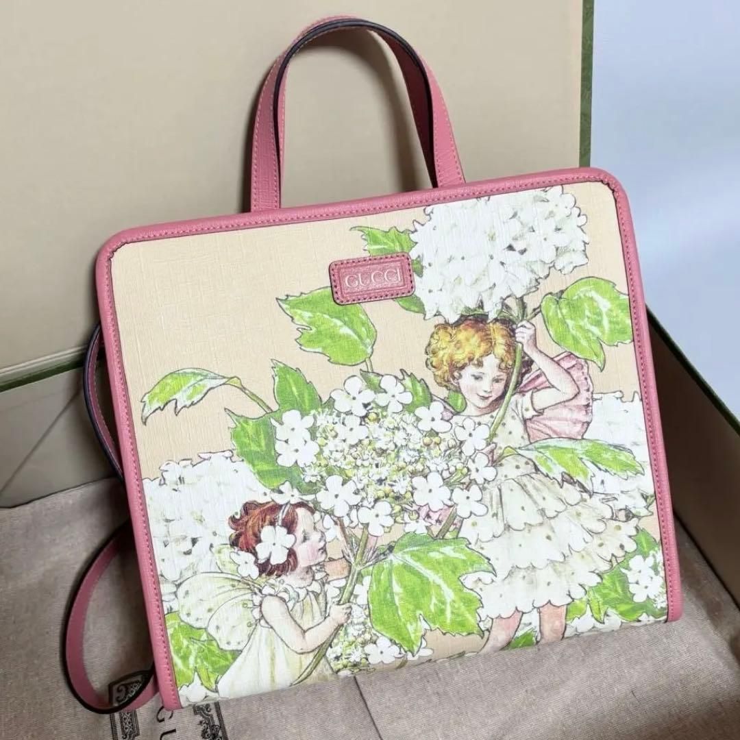 GUCCI | チルドレンズ フェアリー トートバッグ ショルダーバッグ ピンク