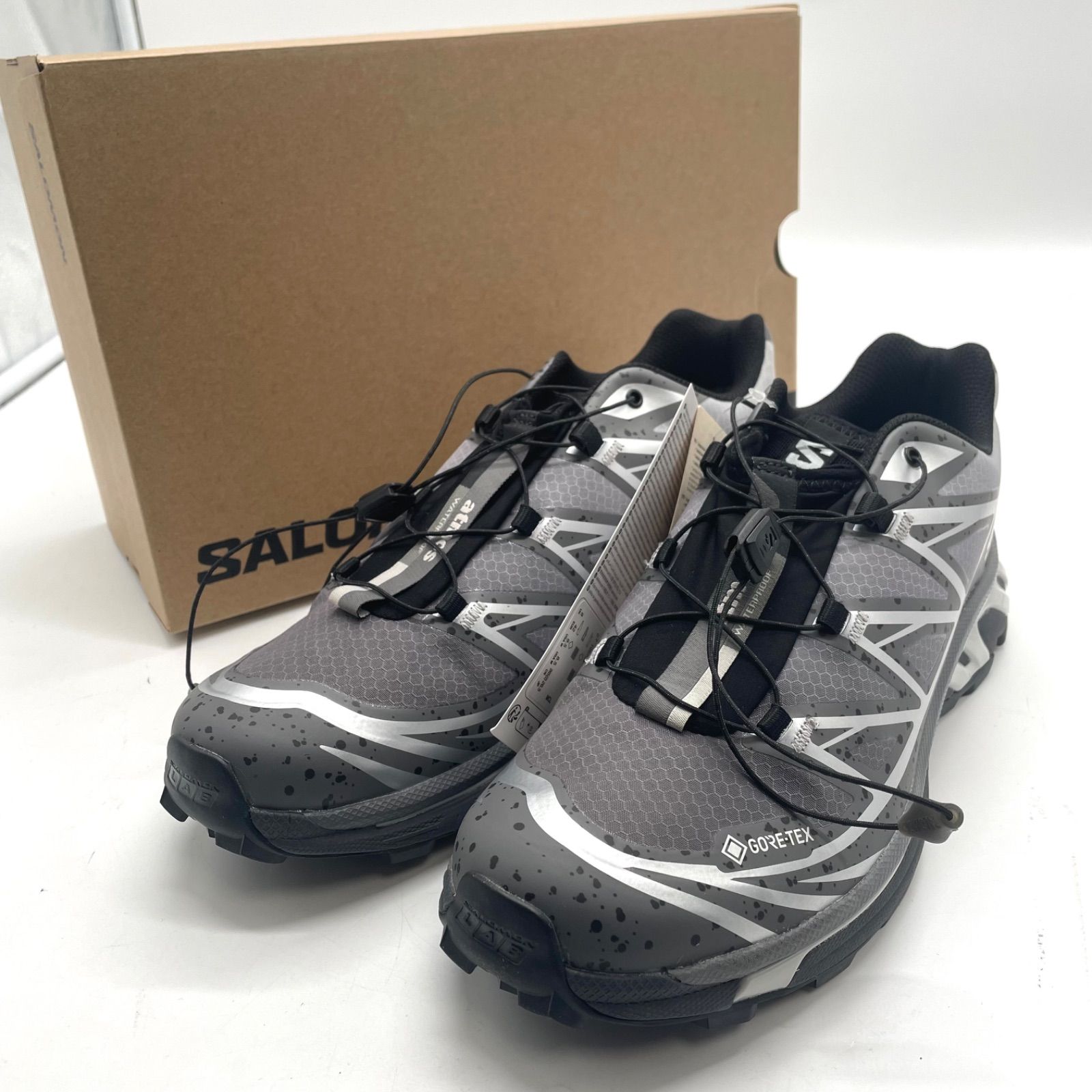 未使用品!-利用文字-!SALOMON サロモン XT-6 GTX atmos スニーカー 靴 