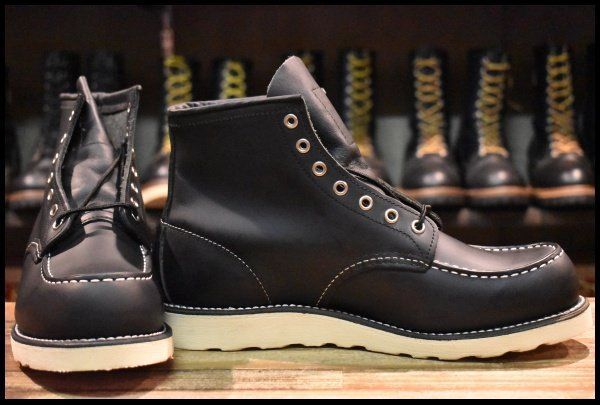 9 E ♥ 14年 レッドウィング 8179 アイリッシュセッター 黒 ブラッククローム モックトゥ 8130 ブーツ redwing FL 433
