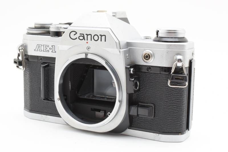 実用品】Canon キャノン AE-1 ボディ シルバー フィルム一眼カメラ
