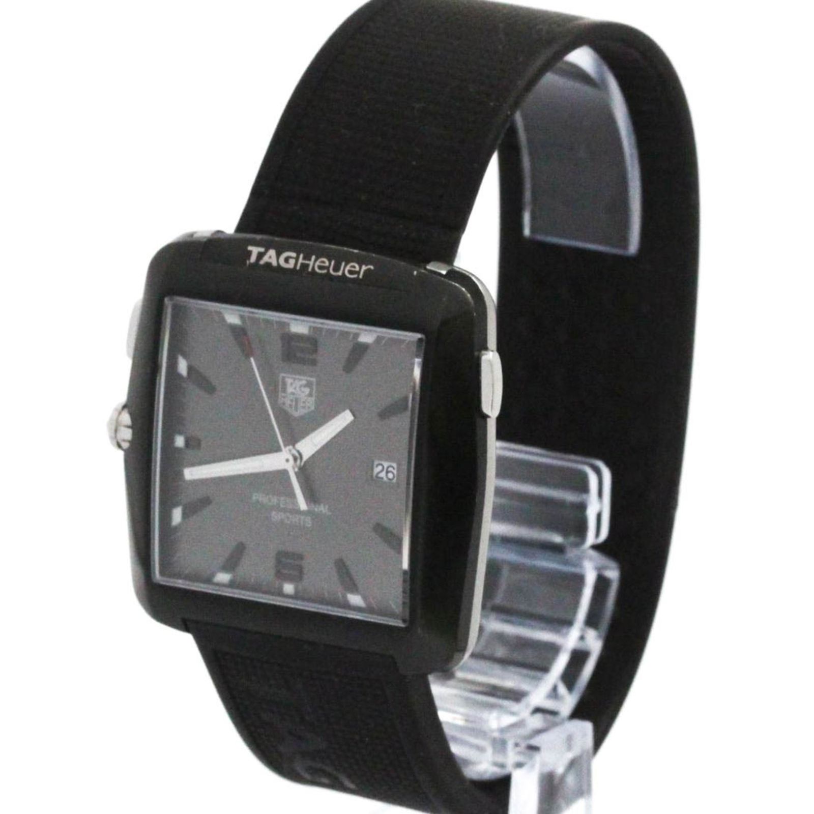 タグホイヤー TAG HEUER プロフェッショナル スポーツ ゴルフウォッチ ステンレススチール ラバー クォーツ メンズ 時計 WAE 1113