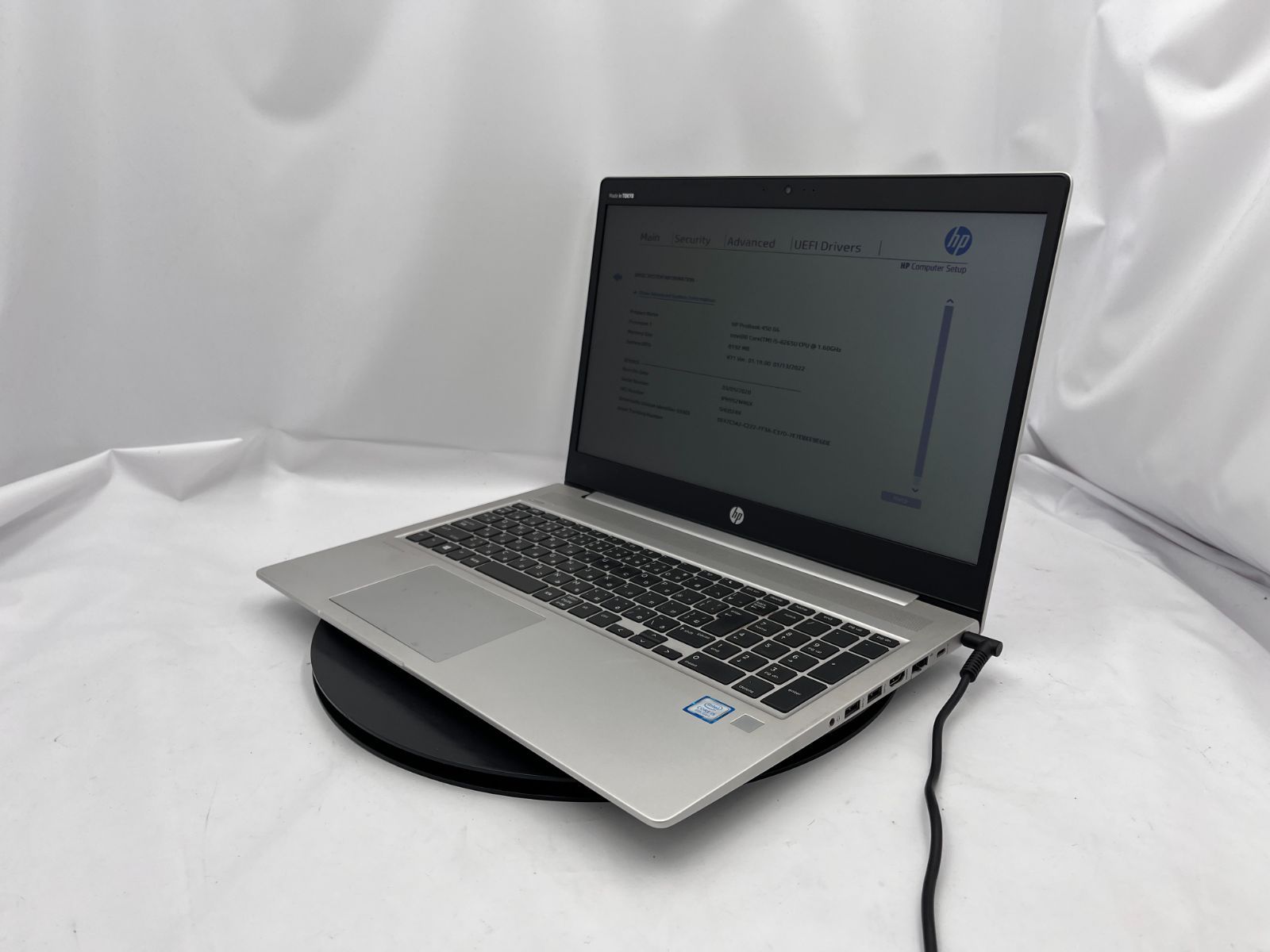 |キー反応不良あり HP ProBook 450 G 6 Core i 5 8265 U 8 GB SSD 128 15.6インチ OS無し ノートパソコン RM 696