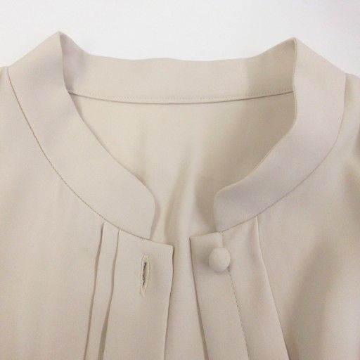 良品 フォクシーニューヨーク 襟フリル ストレッチ 長袖 カーディガン