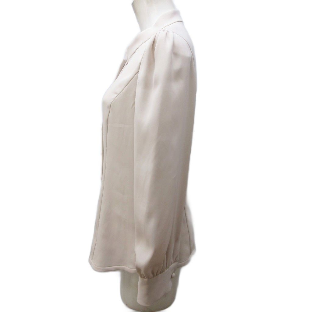 【美品】フォクシーニューヨーク 長袖ブラウス シャツ 38 無地 ホワイト フォクシーニューヨーク FOXEY NEW YORK 美品 グレースクラシック