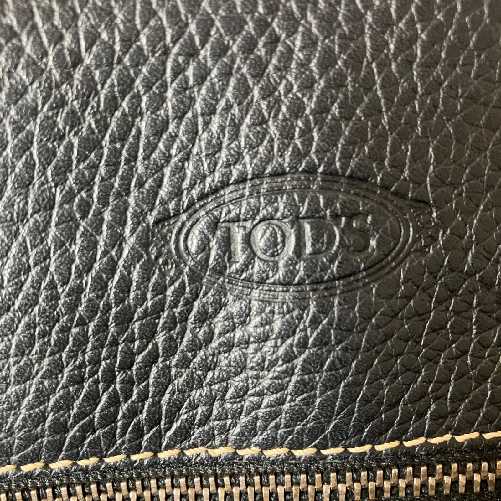 2512-87｜美品｜トッズ トートバッグ レザー ブラック 2512-87｜美品｜トッズ トートバッグ レザー ブラック - メルカリ