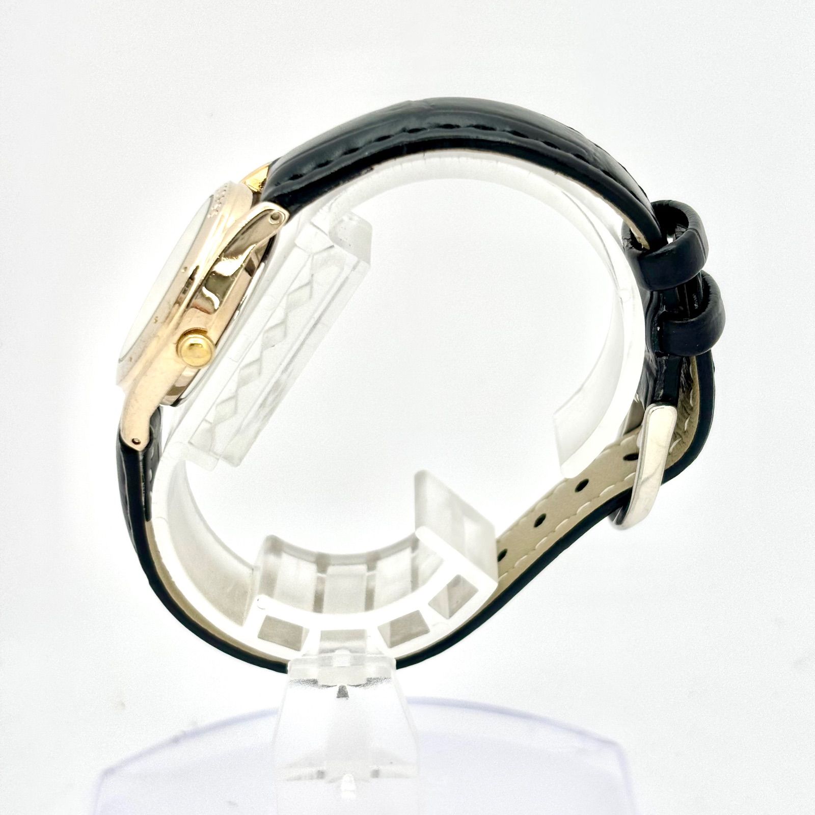 新品電池　SEIKO アルバ　腕時計　ゴールド　ブラック文字盤　ドレス SEIKO（セイコー） 腕時計 「SEIKO / セイコー」ESSENTIALS SWR054