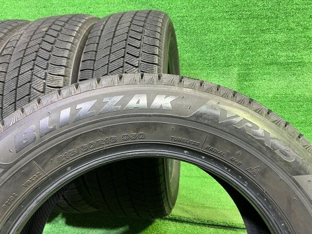  Bridgestone スタッドレス ブリヂストン ブリザックVRX 3 215|60 R 16 4本 7ミリ 2025年 16インチ スタッドレス