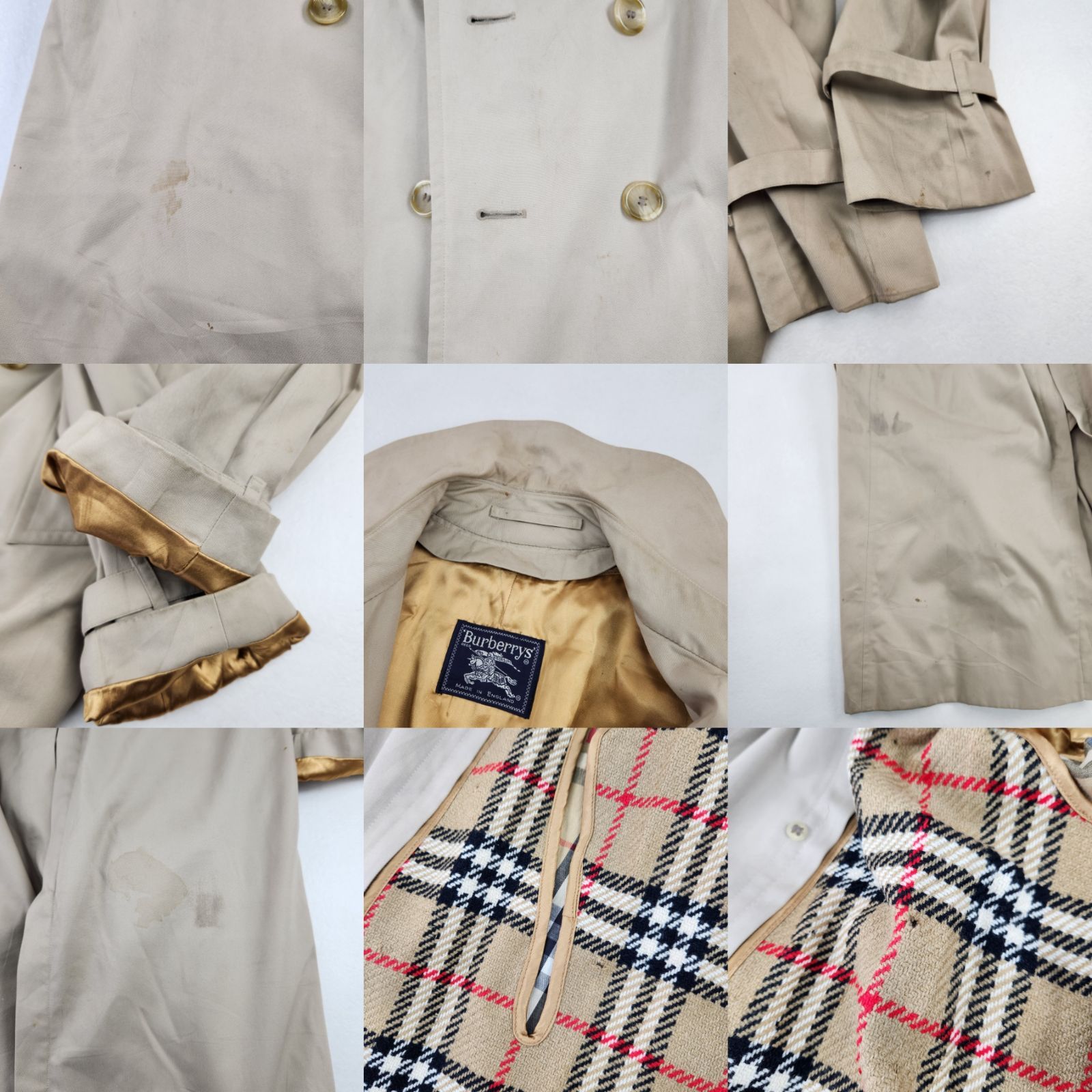 BURBERRY トレンチコート BURBERRYS ライナー付 バーバリーズ