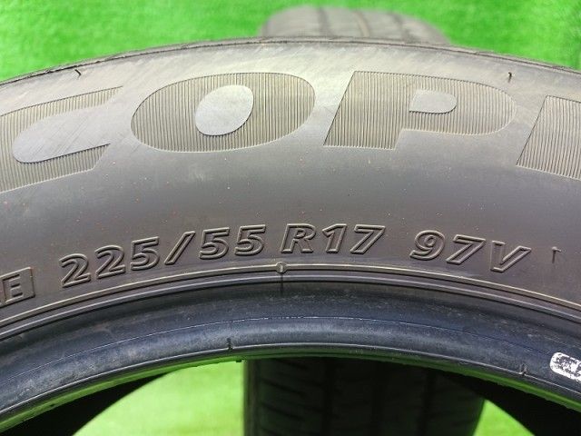 サマー ブリヂストン エコピアNH 200 225 55 R 17 2本 1本3ミリ 1本4ミリ 17インチ サマータイヤ ノーマルタイヤ