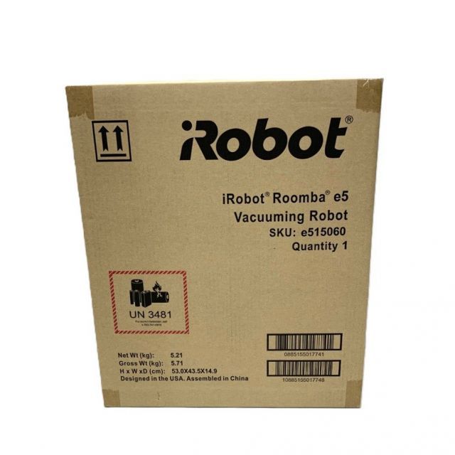 I Robot ルンバ ロボット掃除機 e 5 515060 ブラック アイロボット 静音モード ロボット掃除機本体 