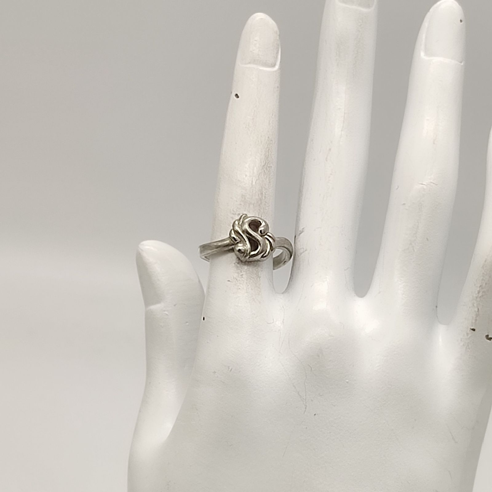 美品】TASAKI タサキ 田崎真珠 イニシャルリング S SILVER シルバー925 