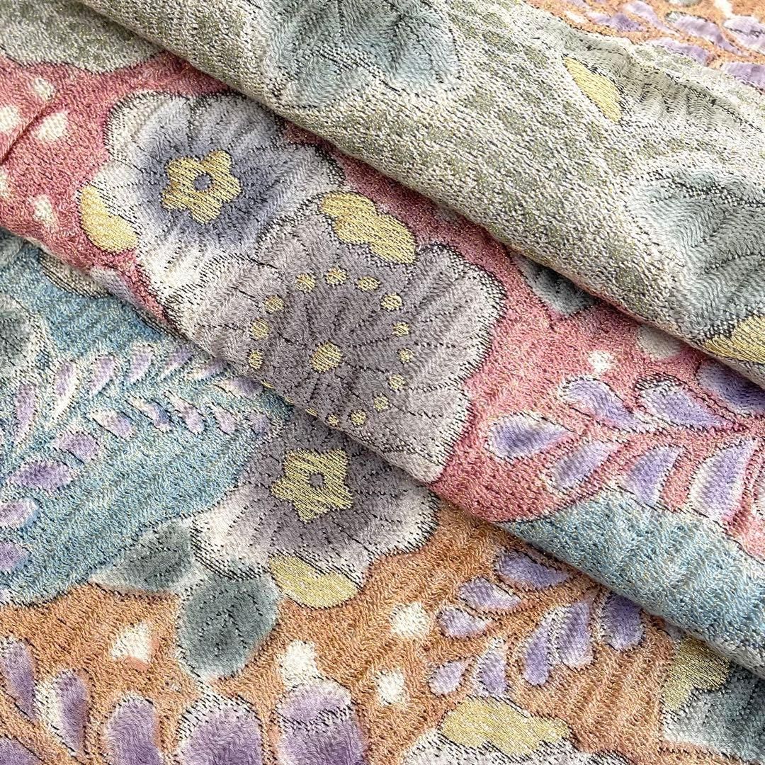 袋帯◆長尺 ふくれ織