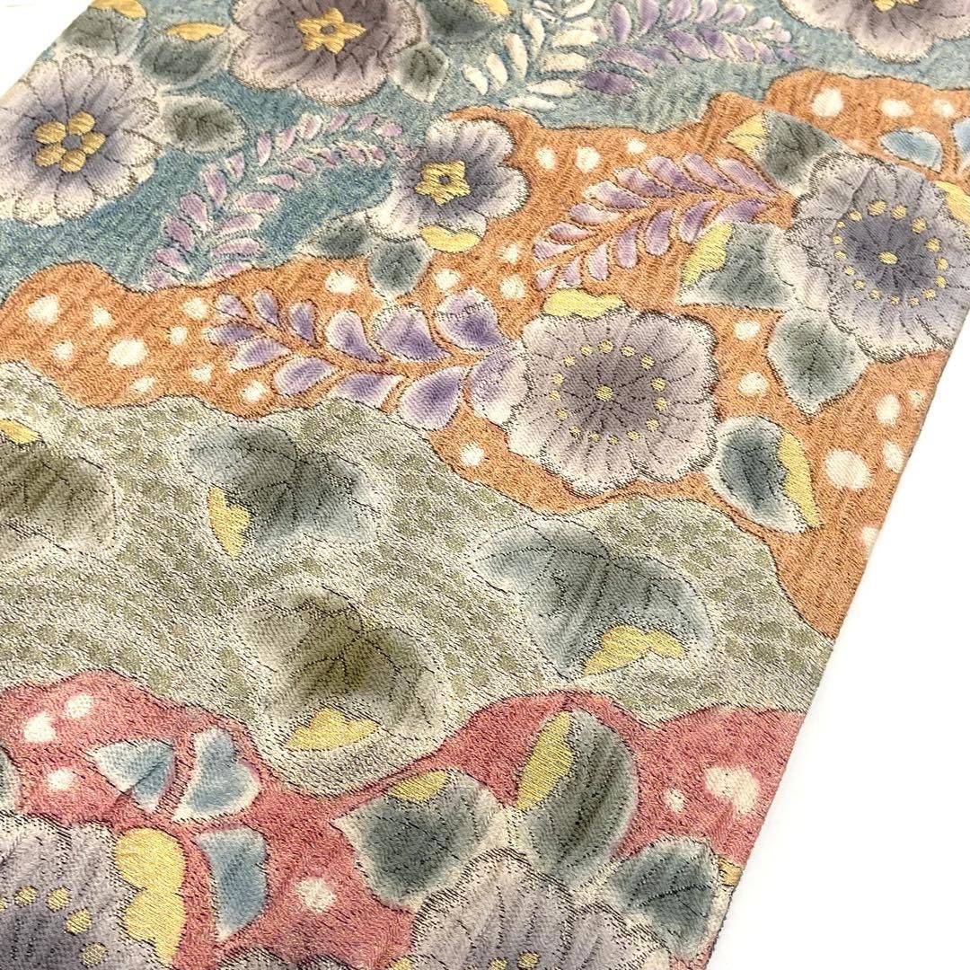  着物と帯 時流 F 2592◆正絹 袋帯◆長尺 ふくれ織 ♥品 辻ヶ花 袋帯 帯