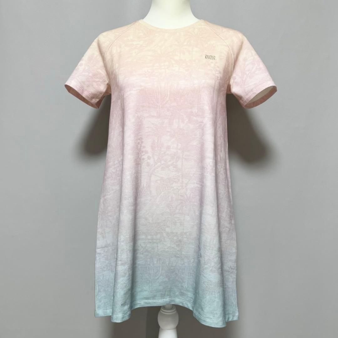 Christian Dior ハウンドトゥース 半袖ワンピース 12+ Christian Dior