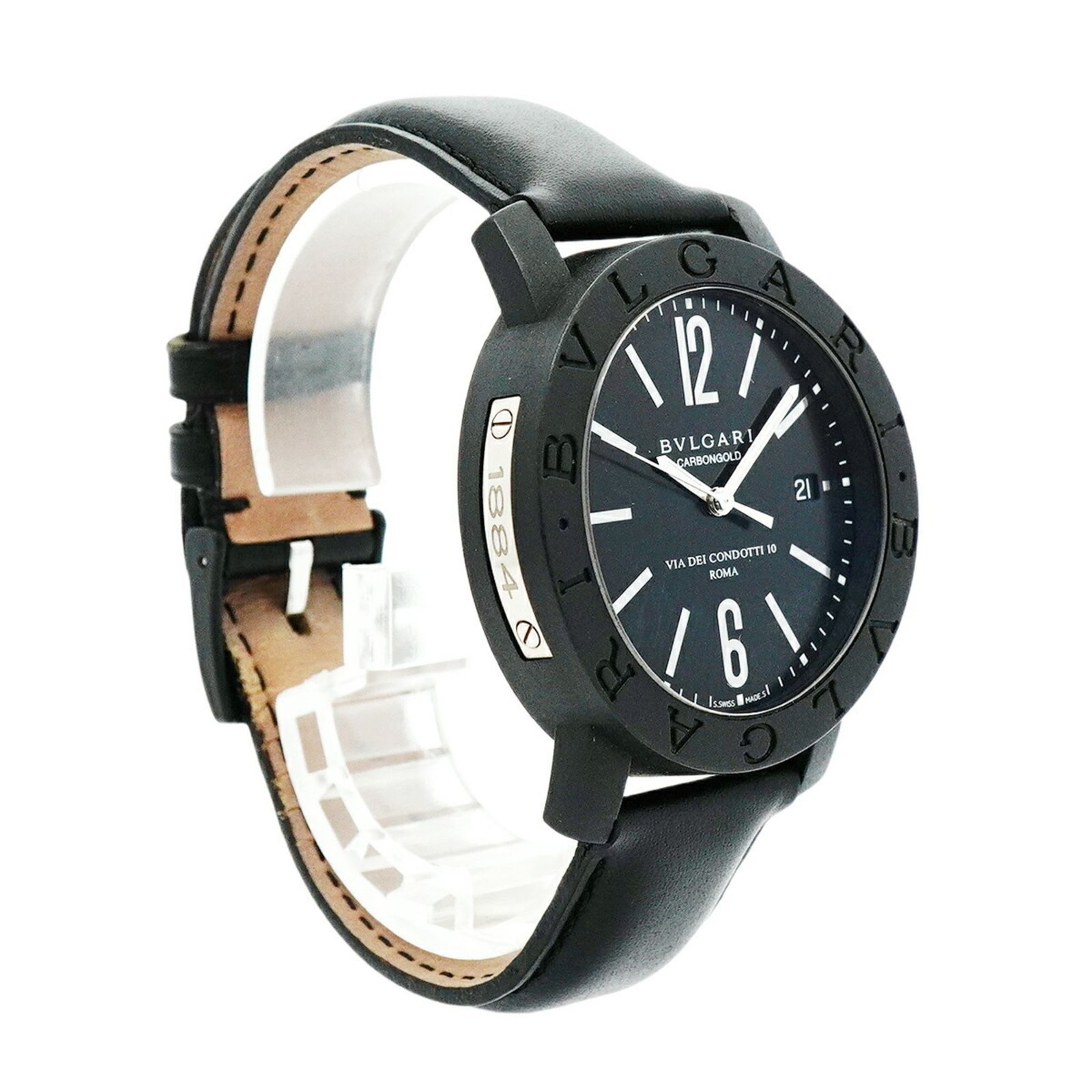 CL 黒文字盤腕時計