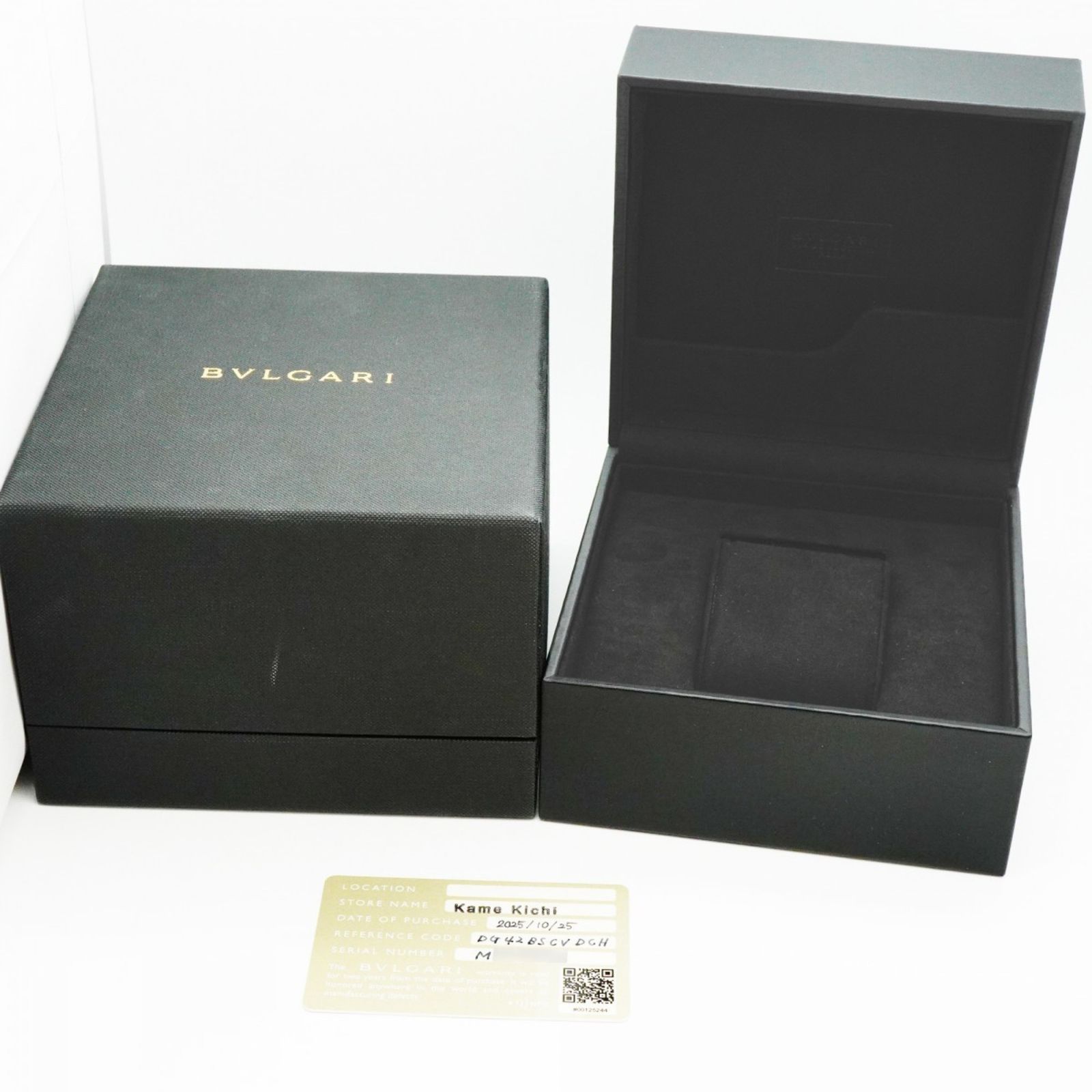 ブルガリ ディアゴノ 黒文字盤腕時計 メンズ