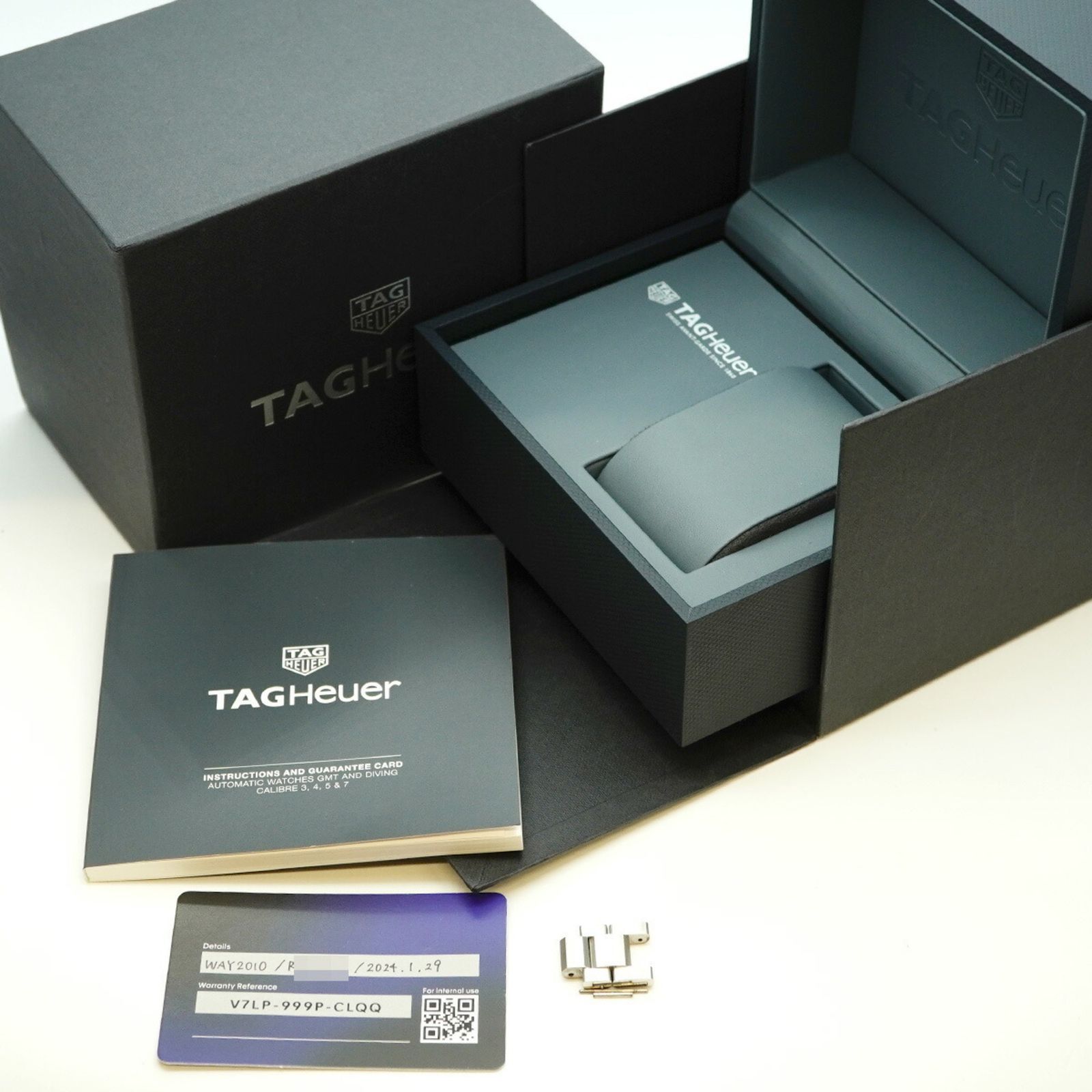 タグホイヤー アクアレーサー WAY 2010 黒文字盤腕時計 メンズ