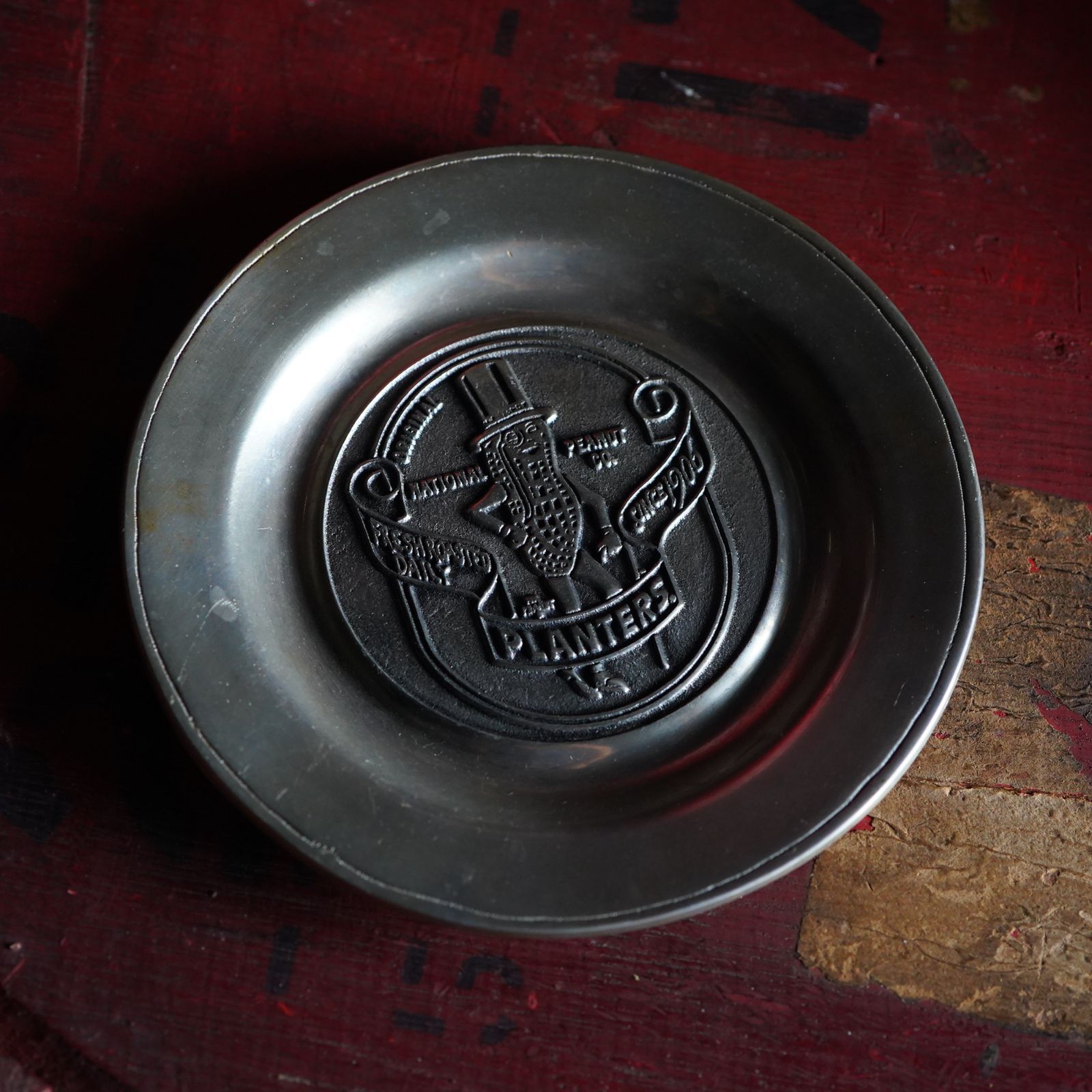 1980's Mr.Peanut ピュータートレイ ヴィンテージ ビンテージ ガレージ