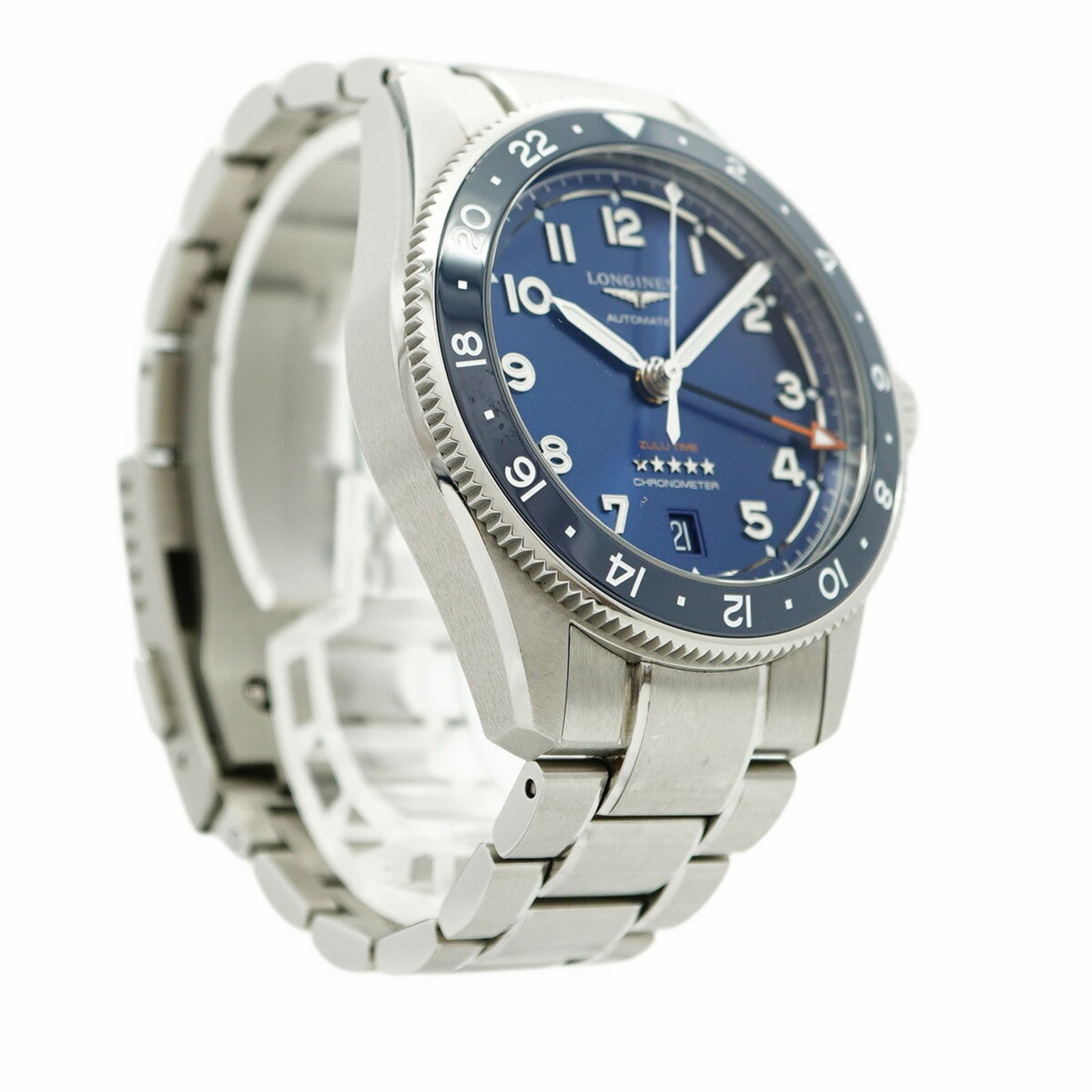 ネイビー文字盤腕時計 メンズ