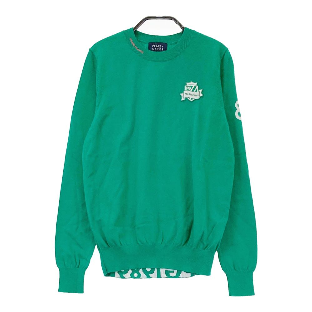 サイズ 0 PEARLY GATES パーリーゲイツ ニットセーター グリーン系 ゴルフウェア レディース ストスト