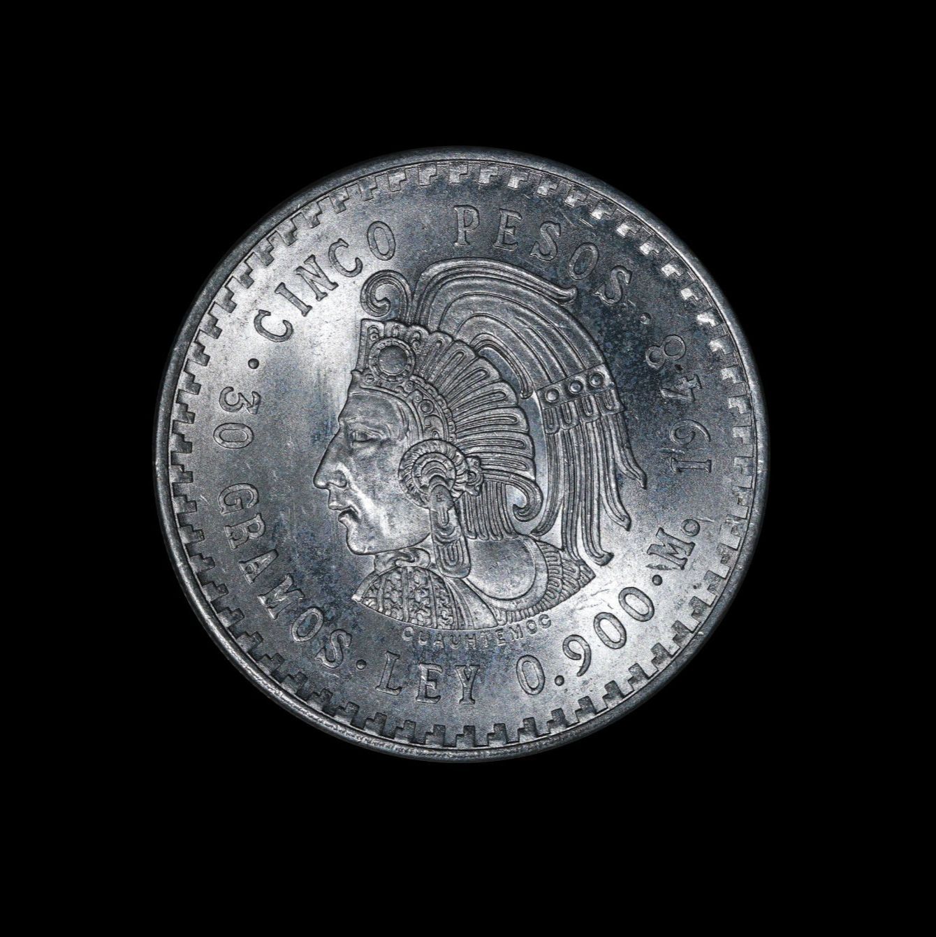 MEXICO メキシコ 5 Pesos 1948年 5ペソ 外国コイン 銀貨