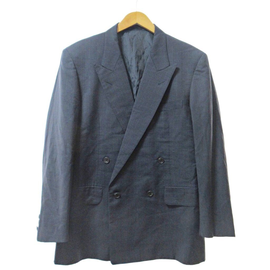 極美品Burberry⭐︎ダブルスーツ⭐︎銀ボタン⭐︎シルバーグレー