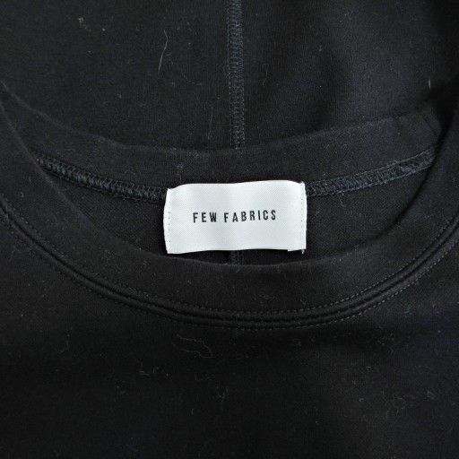 ヒューファブリックス FEW FABRICS 美品 トレーナー スウェット 長袖 1 黒 ブラック 1226 IBO88