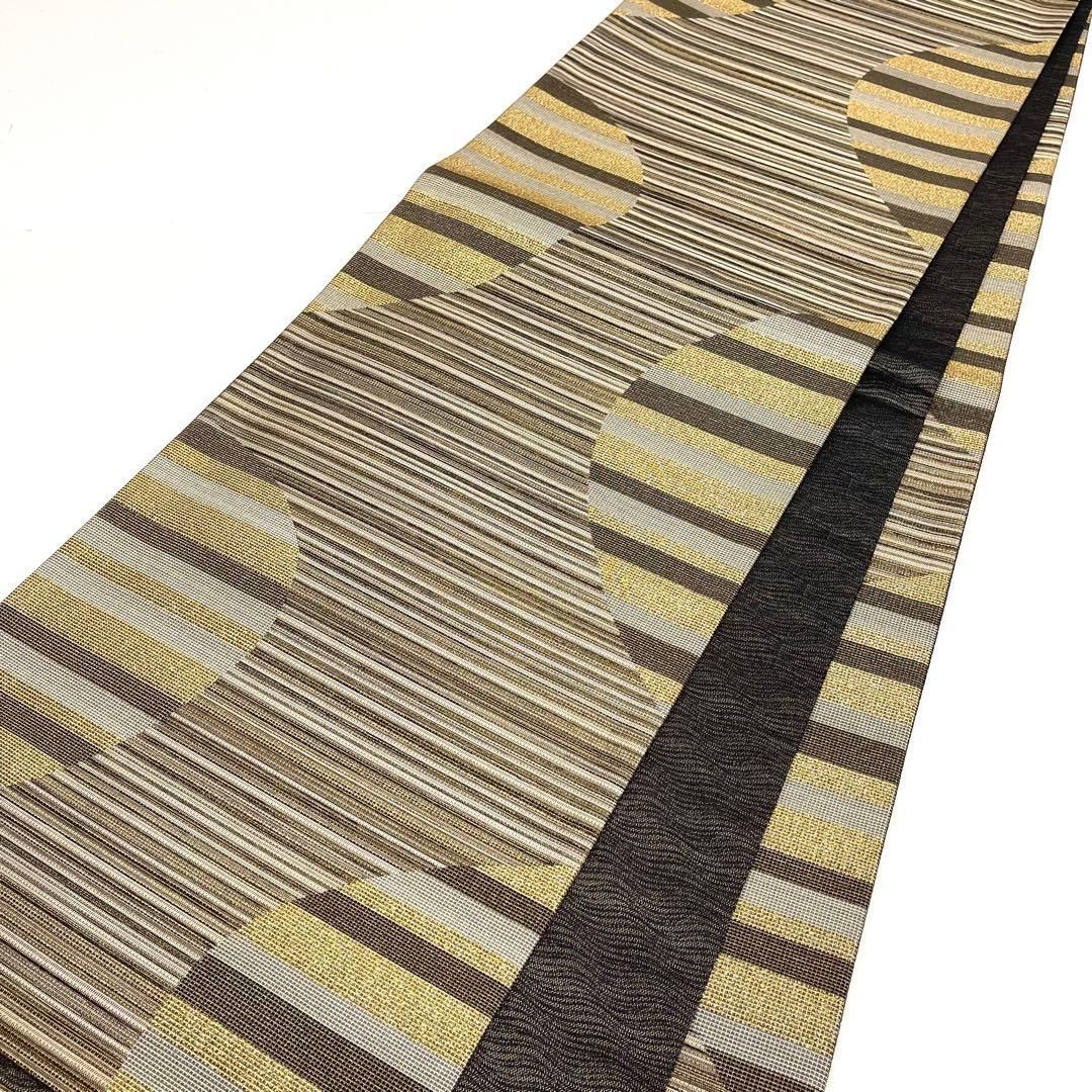 着物と帯 時流 F 2589 正絹 袋帯 綴れ 洒落袋 全通 ゴールド