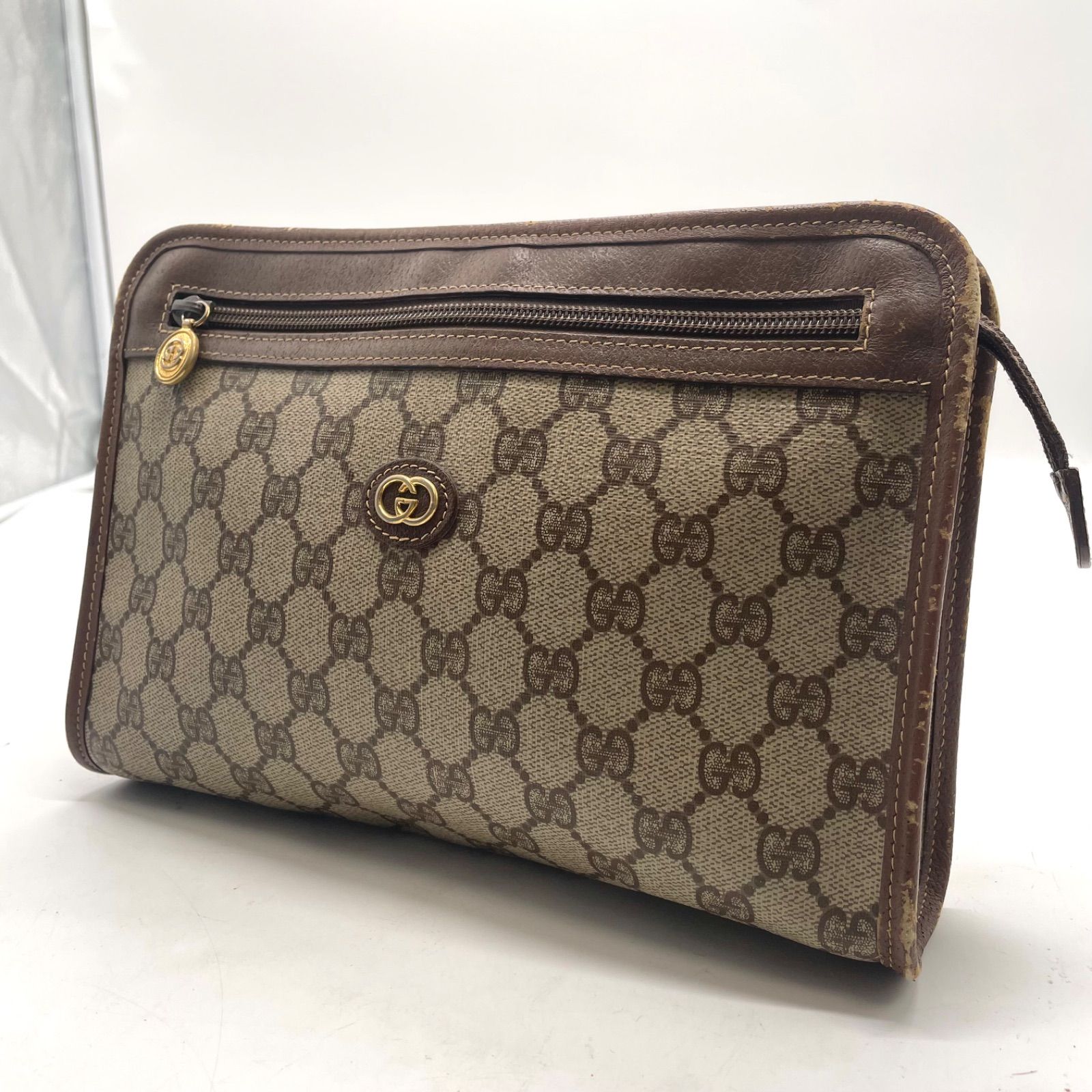 OLD GUCCI オールドグッチ クラッチバッグ セカンドバッグ GGプラス 