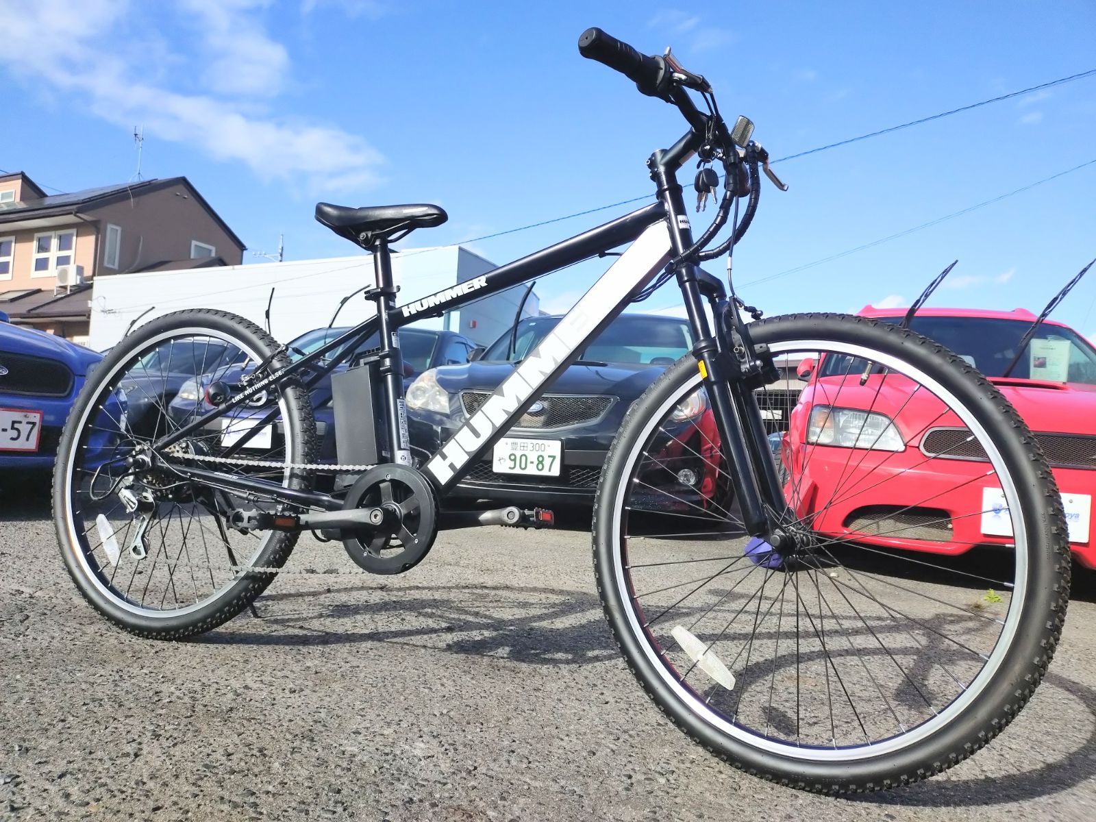 shop出店記念 特選B級祭 HUMMER 電動アシスト自転車 メーカー１年保証 ブラックk 459