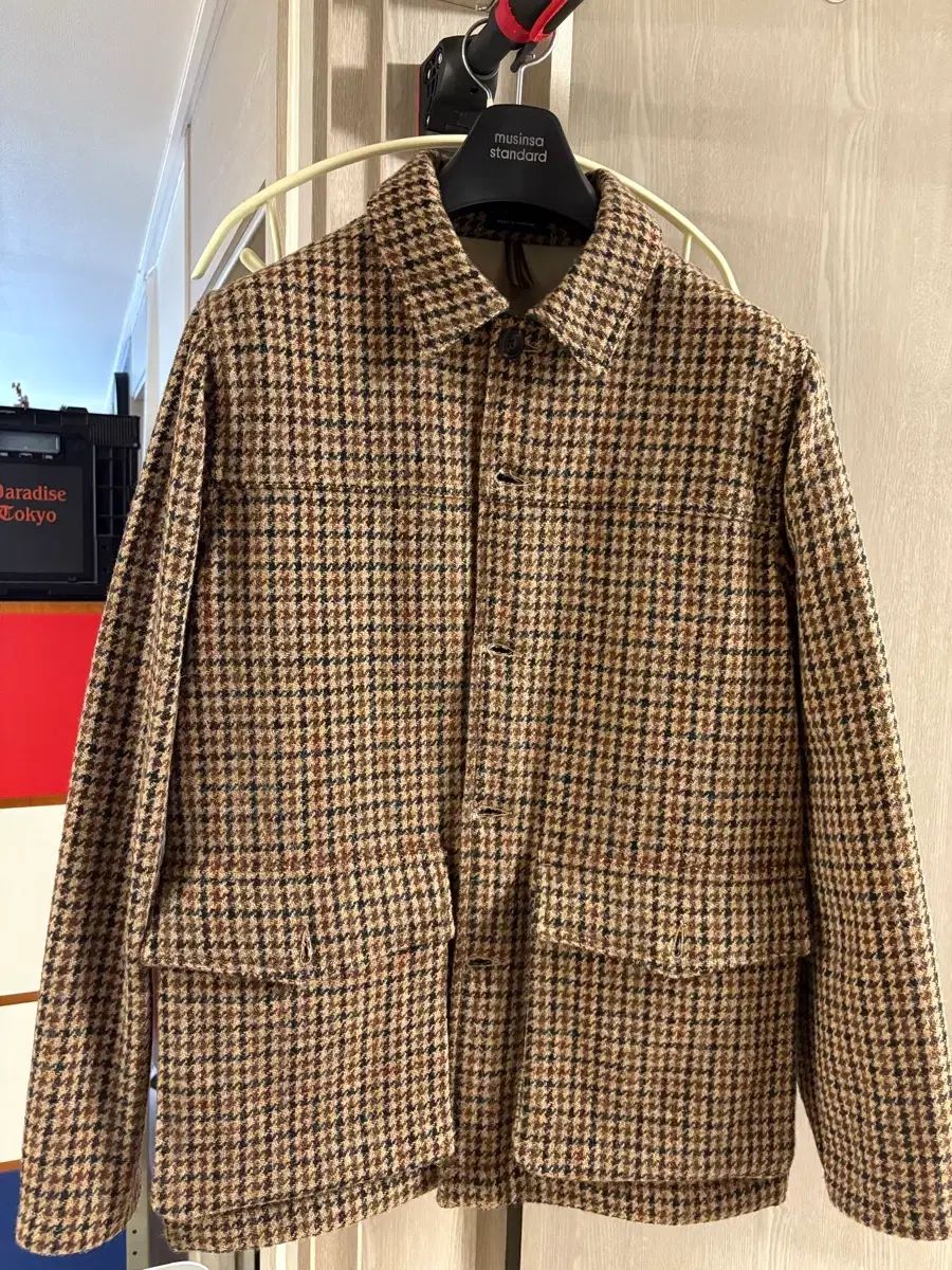 ドレイクス ハウンドトゥース ドンキー チョア ジャケット 38