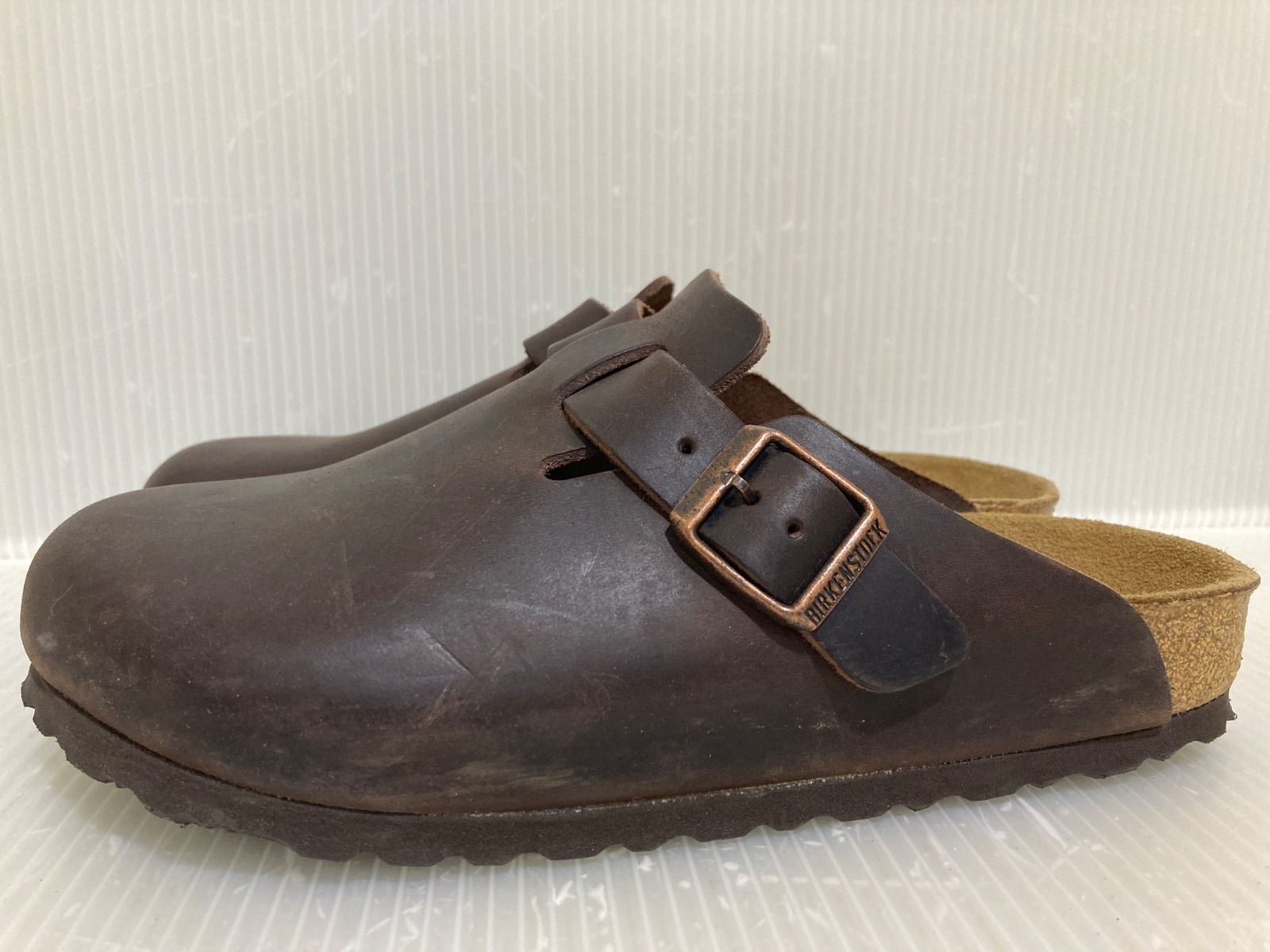 BIRKENSTOCK ボストン オイルドレザー サンダル ブラウン/24cm - メルカリ