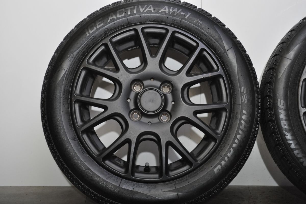  品 Verthandi 14 in 4.5 J 45 PCD 100 アイスアクティバAW-1 155|65 R N-BOX デイズ ワゴンR スペーシア アルト タント ウェイク 14インチ タイヤ ホイールセット