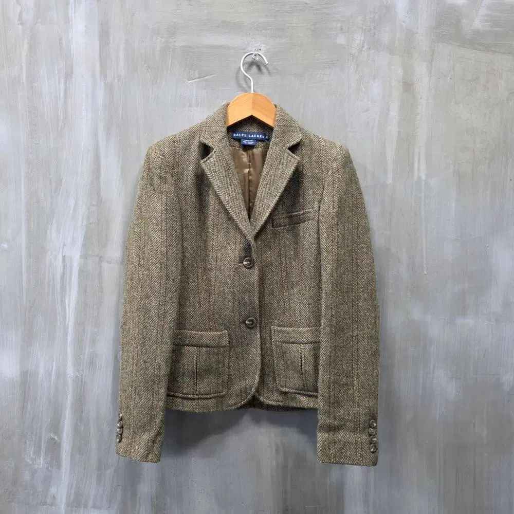 ラルフローレン アルパカ ヘリンボーン ジャケット|レディース S |JP 1358|