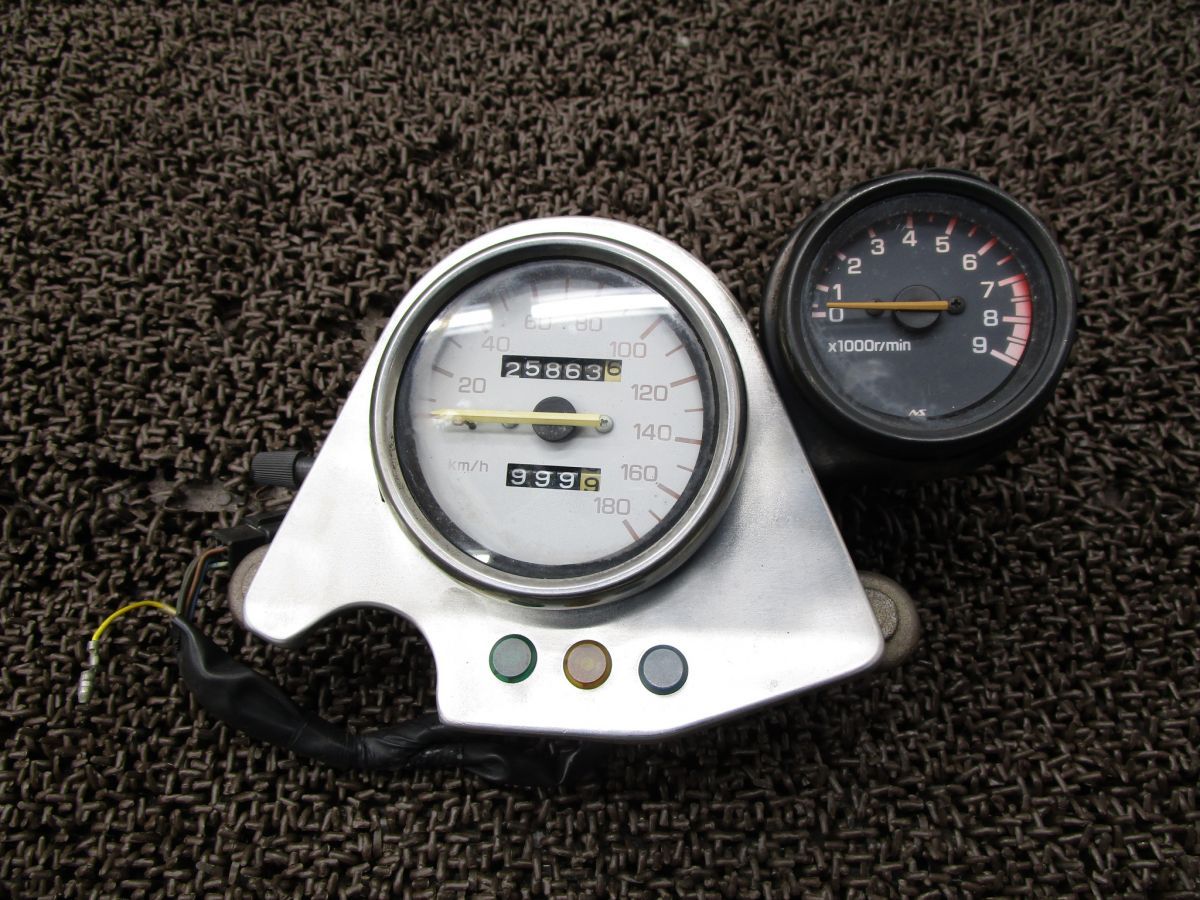 SRX 600 メーター スピード タコ インジケーターランプ △B 287 3 SX ヤマハ 1 JK キャブ車