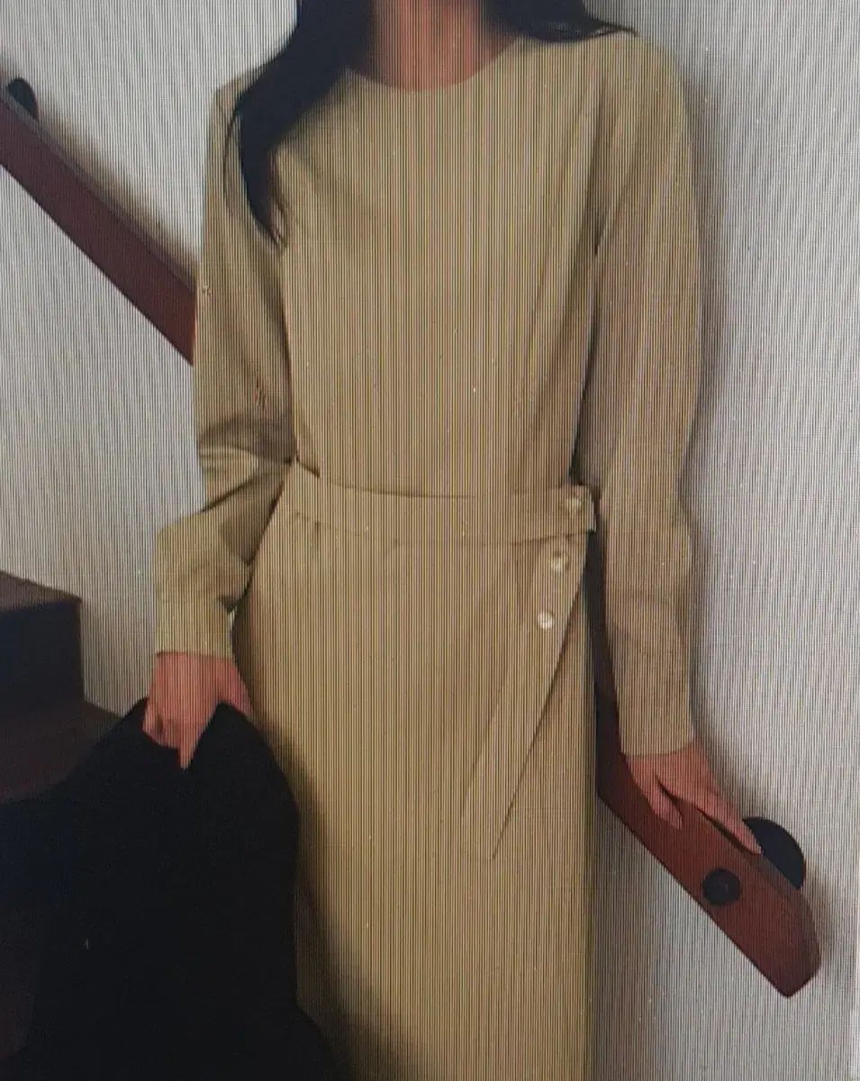 海外配送 シック ラウンドネック ロング ONE PIECE