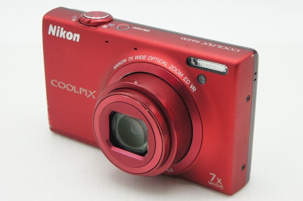 Nikon ニコン COOLPIX S 6100 コンパクトデジタルカメラ レッド 251223 at
