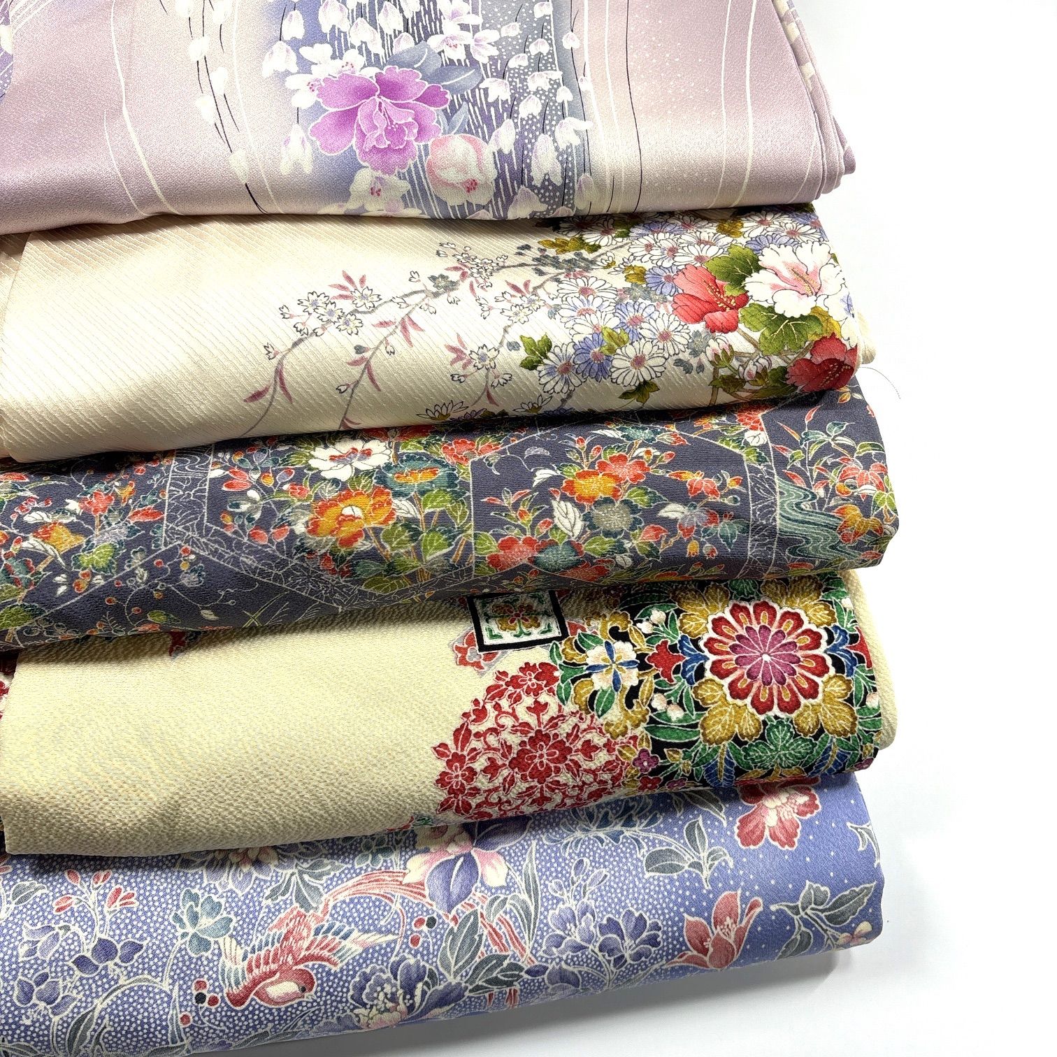 小紋 正絹 着物まとめ売り 同梱 リメイク用 着付け練習用 1064