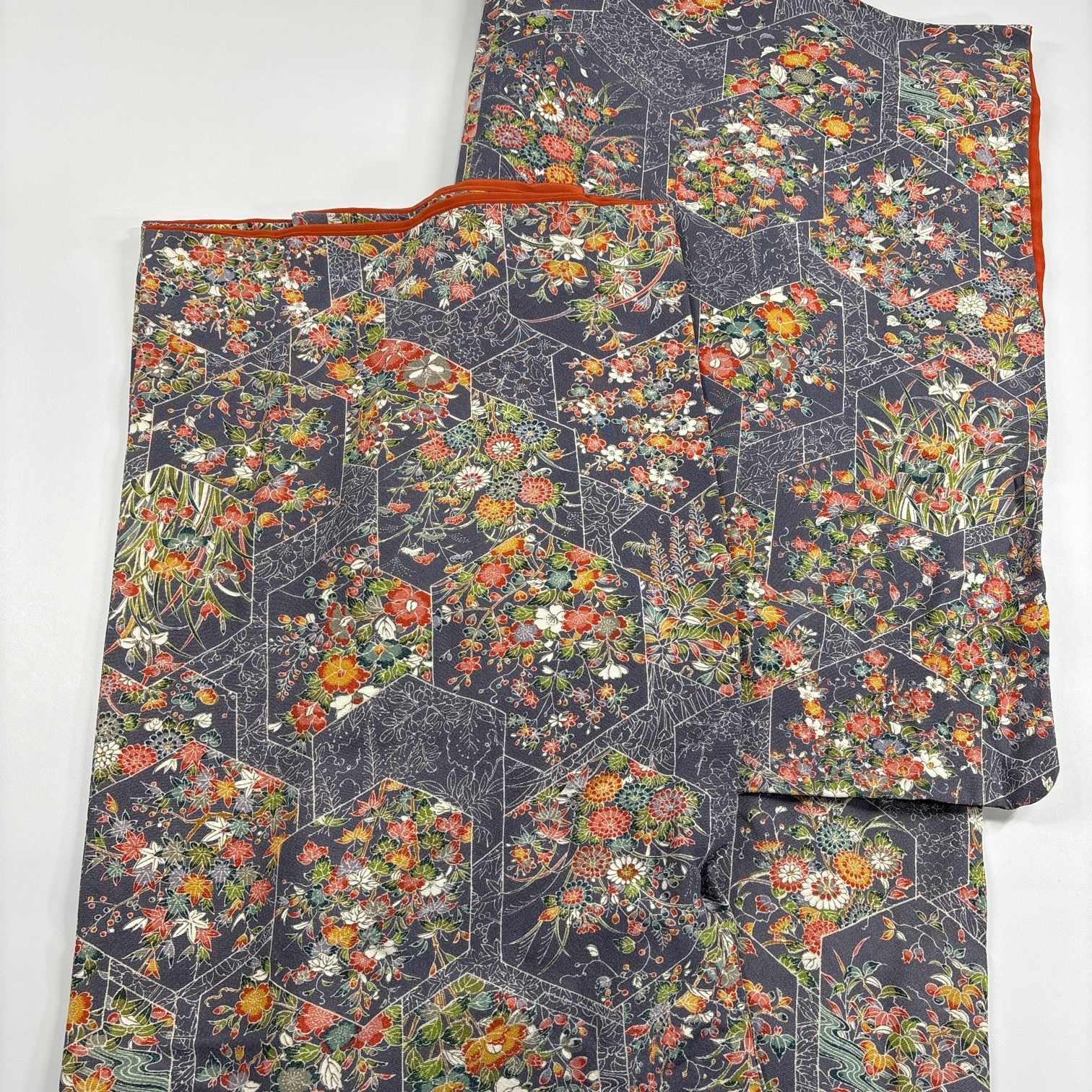  小紋 正絹 着物まとめ売り 同梱 リメイク用 着付け練習用 1064 小紋 着物