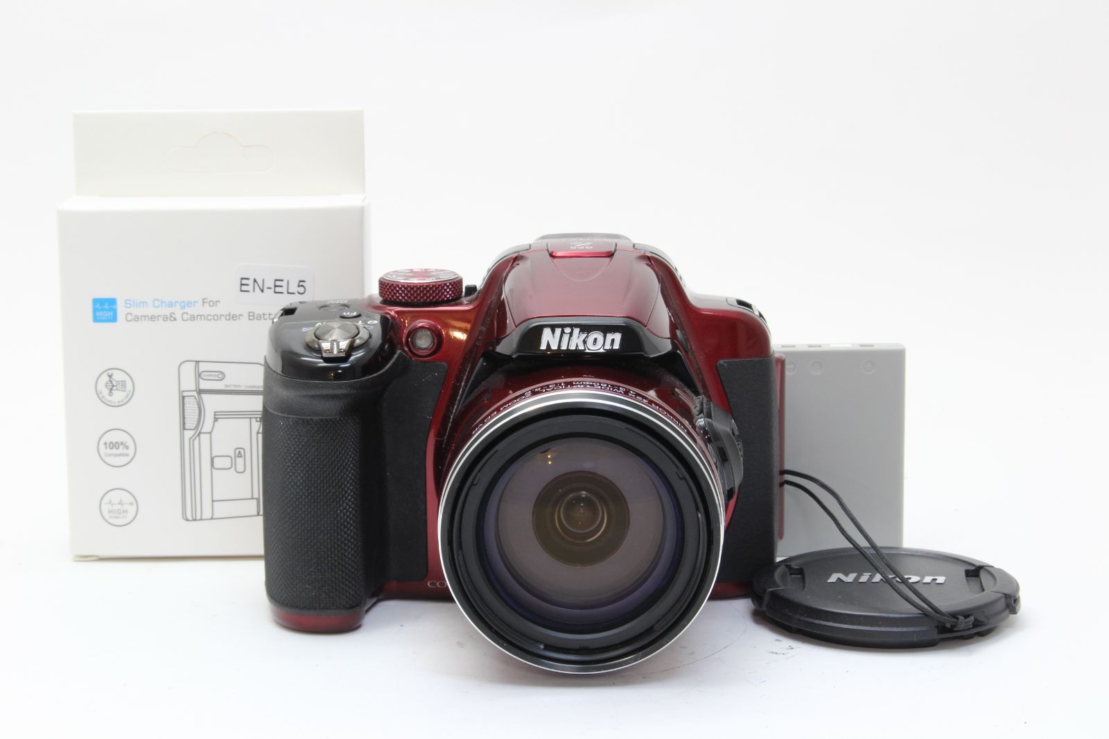 B 並品 Nikon ニコン COOLPIX P 520 レッド 初期不良 無料 8-104 2025