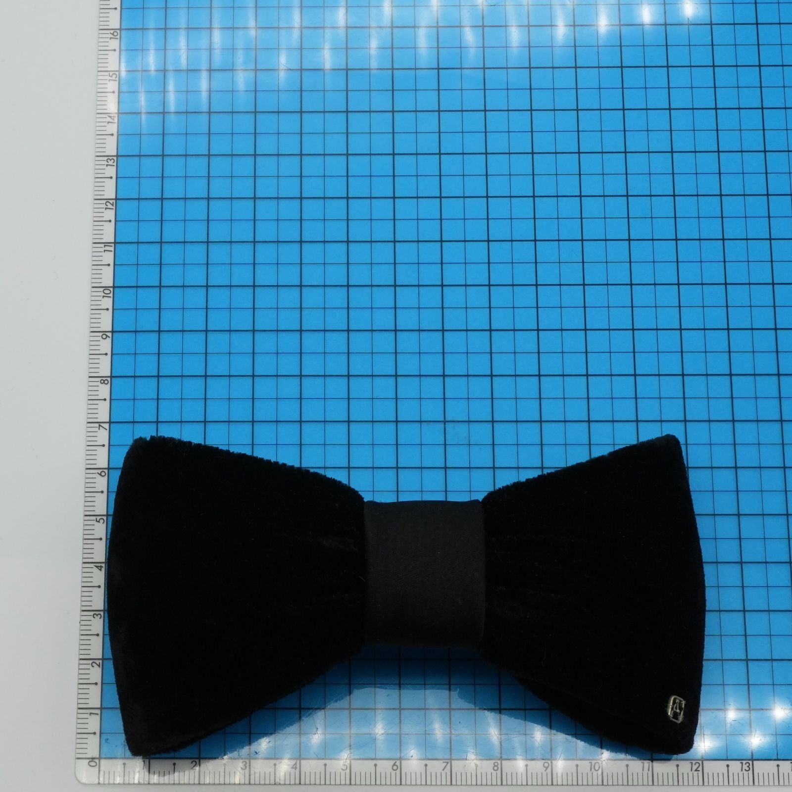 アレクサンドルドゥパリ ベロア リボン バレッタ ブラック/25-2879