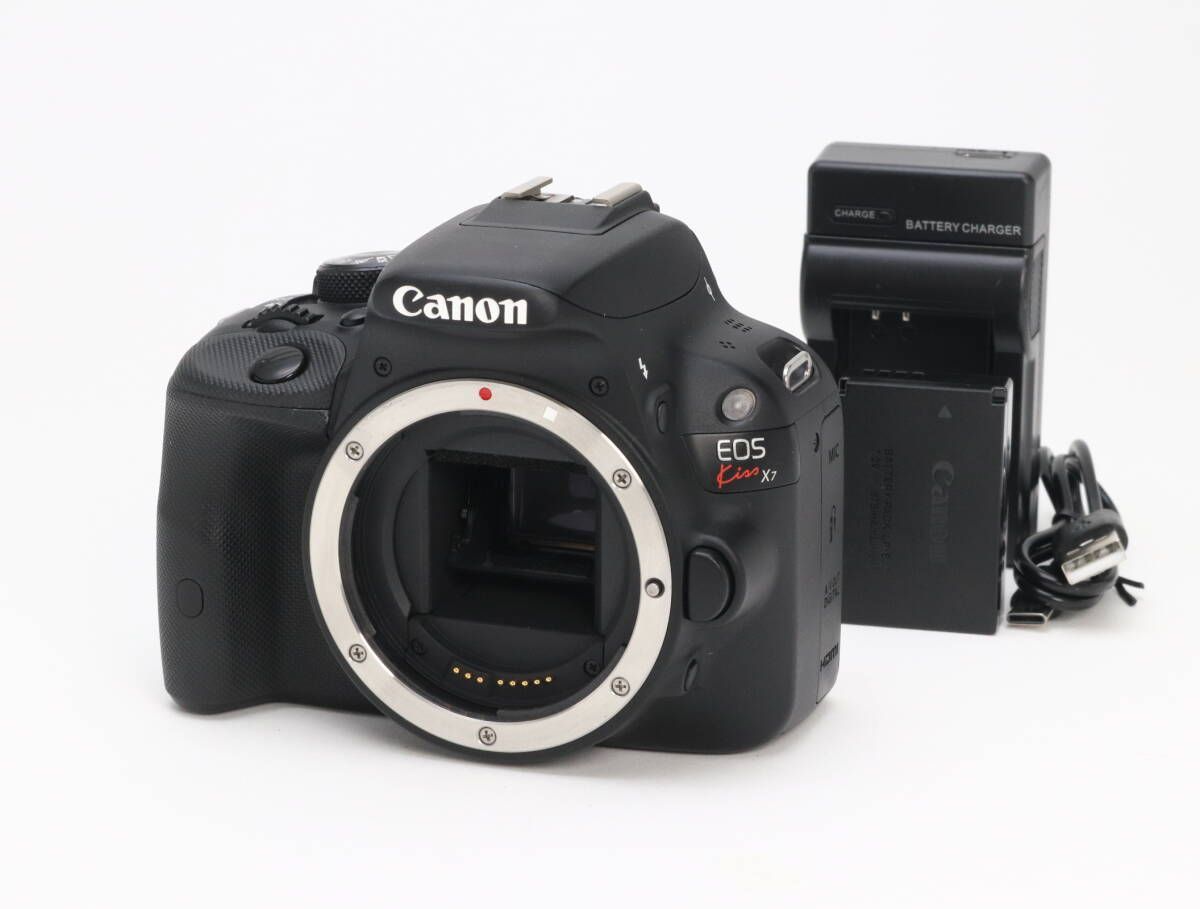 AB Canon キヤノン EOS Kiss X 7 ボディ ブラック シャッター回数5478 初期不良 対応 212-128