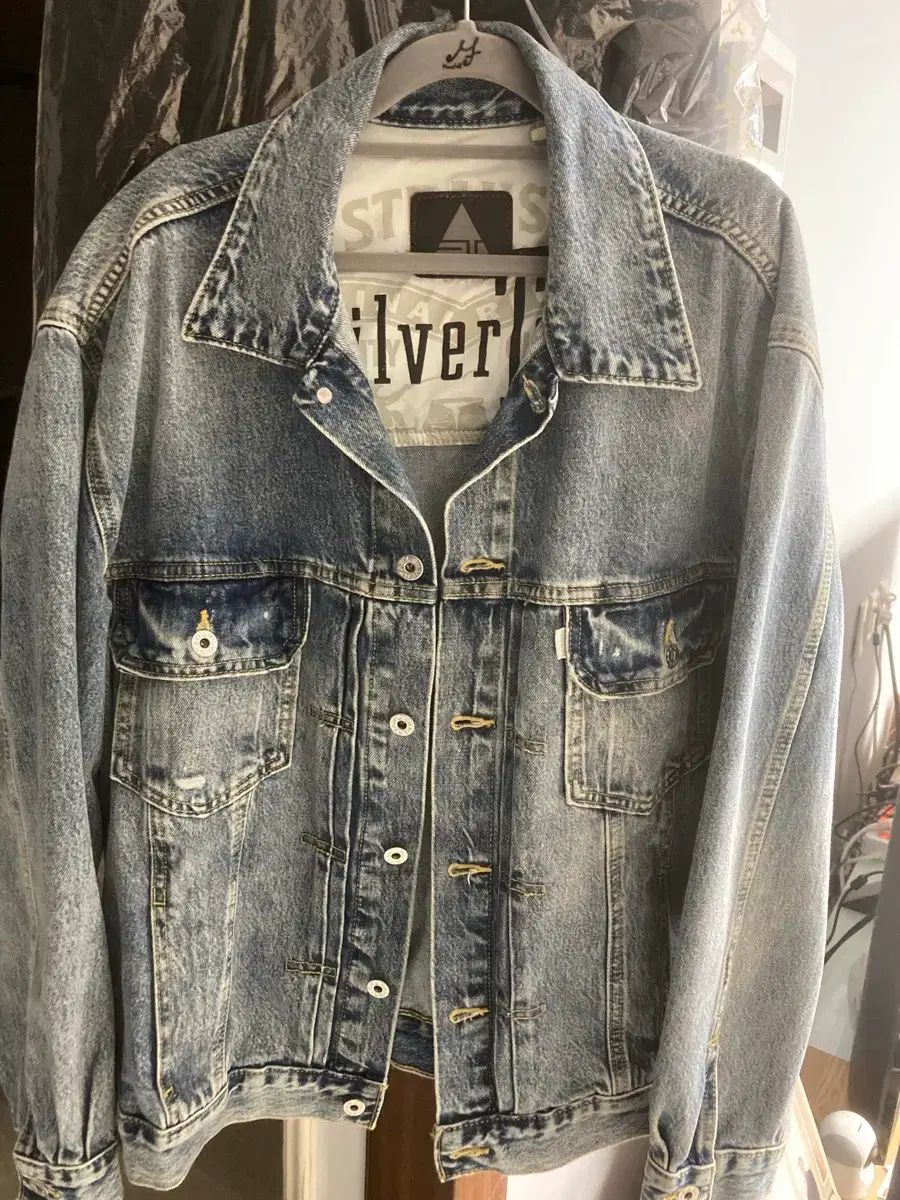 リーバイス シルバータブ デニムジャケット L