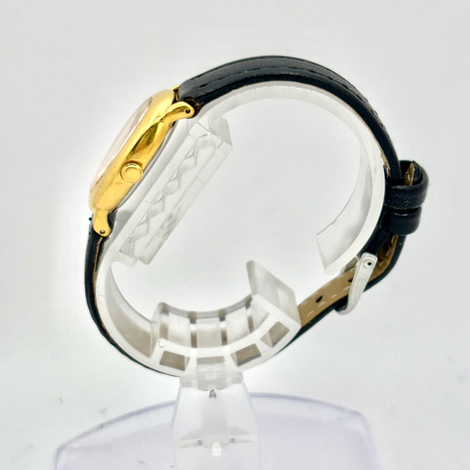 新品電池】SEIKO セイコー レディース 腕時計 オーバル ゴールド 1F21